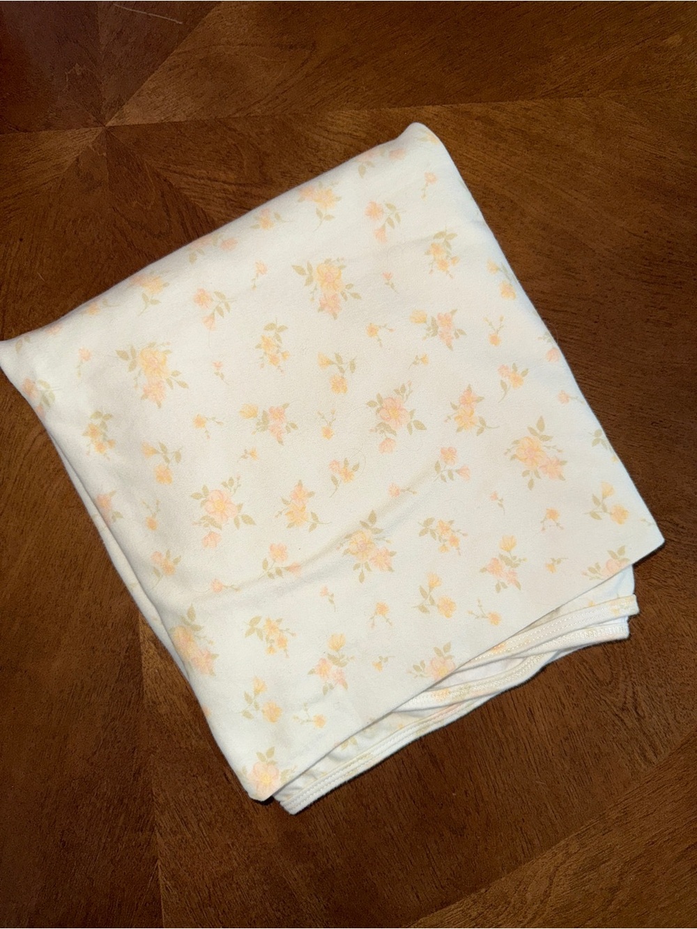Little & Fern Yellow Rose Swaddle Blanket